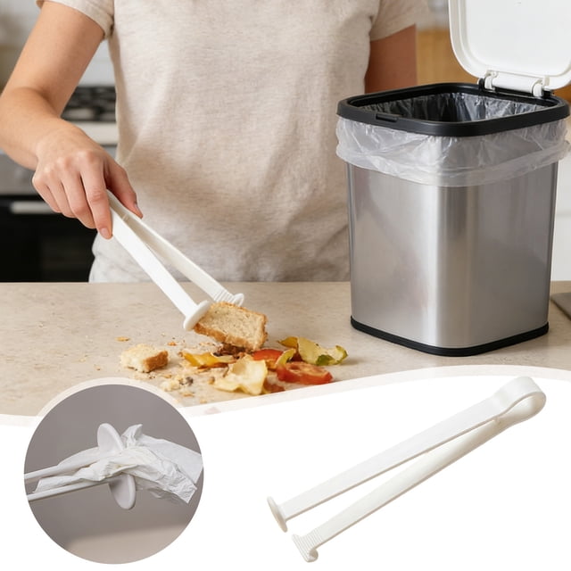 BotaniNest Flat Mouth Garbage Clamp Bathroom Garbage Clamp Non Stick Garbage Clamp Pregnant Woman Garbage Handle Clamp