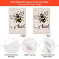 thumbnail image 2 of JOOCAR Bee Kind Spring Summer Garden Flag Vertical Double Sided Burlap Yard Lawn Patio Outdoor Decoration 12 x 18 Inches, 2 of 6