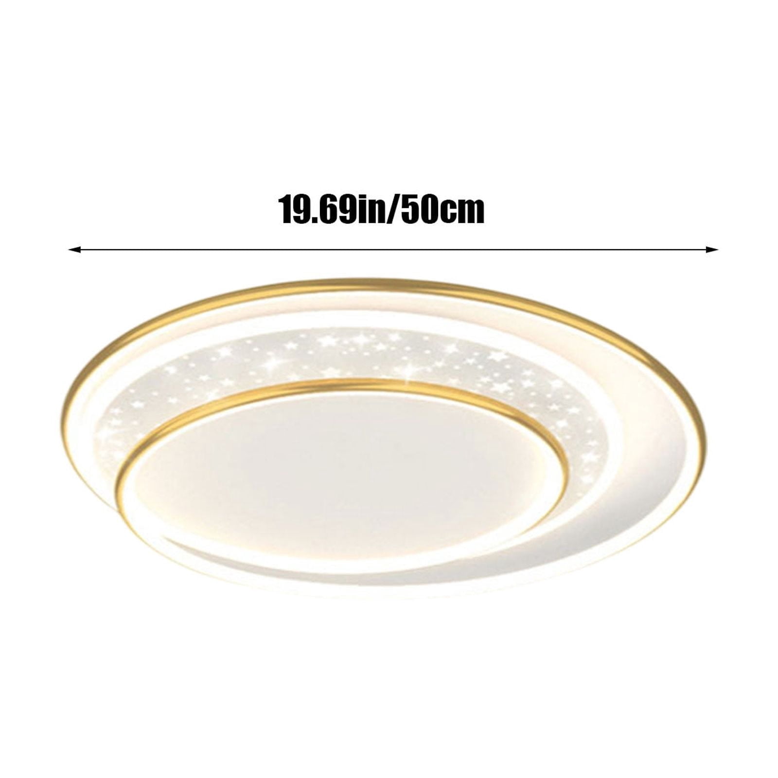 Three Color Lighting 19.69 In Bedroom Ceiling Light Round Lamp Modern Simples Scandinavian Cozy Room Creativess Light Fixtures