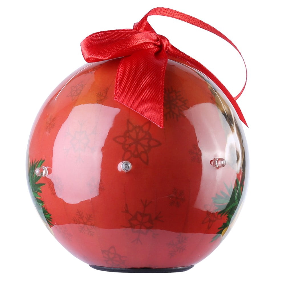 Dog Collection Twinkling Lights Christmas Ball Indoor Decorative Ornament