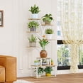 thumbnail image 6 of Seamika Plant Stand Indoor outdoor Tall Shelf for Multiple Flower Holder Display Tree-Shaped Rack for Home Living Room Metal,White, 6 of 6