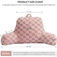 thumbnail image 3 of Reading Pillow Checkered Bed Rest Wedge Backrest Checkerboard Pillow with Arms Back Support for Sitting Up in Bed Cushion Incline Rest Sleeping Snoring Pillow, 3 of 9