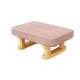 thumbnail image 1 of Small Stool Detachable Washable Replacement Rectangular Household Living Nonslip Heavy Duty Breathable Living Room Chair Shoe Bench Type 1 Pink, 1 of 9