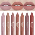 thumbnail image 4 of Nude Velvet Matte Lipstick Long Lasting Waterproof Color Rendering Non-stick Cup Lipstick Pens Lips Liner Pencil Woman Cosmetics, 4 of 5