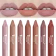 thumbnail image 4 of Nude Velvet Matte Lipstick Long Lasting Waterproof Color Rendering Non-stick Cup Lipstick Pens Lips Liner Pencil Woman Cosmetics, 4 of 5