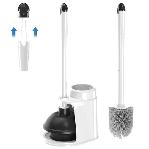 NEWE Toilet Plunger and Brush with Holder Set Heavy Duty