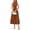 Camel, variant on PRETTYGARDEN Spring Casual Dresses for Women Summer Business Work Midi Sleeveless A Line Pleated Cocktail Dress