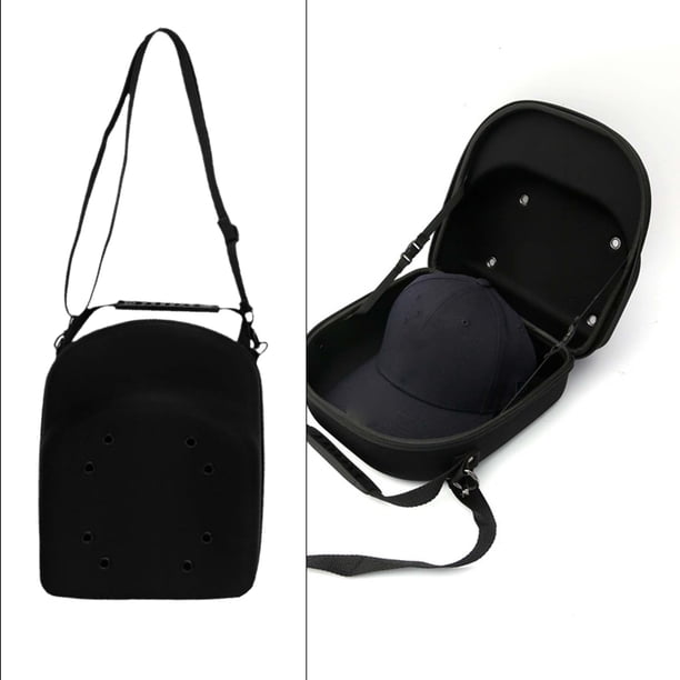 Estuche de viaje perfecl organizador de gorra de béisbol mochila negra con cremallera L