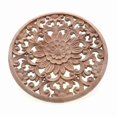 thumbnail image 3 of Carved Flower Carving Round Wood Appliques For Furniture Cabinet Unpainted Wooden Mouldings Decal Decorative Figurine 15x15x0.8cm, 3 of 4