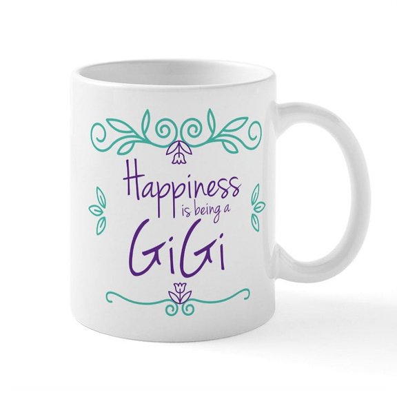 CafePress - Happiness Is Being A Gigi Mug - 11 oz Ceramic Mug - Novelty Coffee Tea Cup