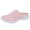 Pink, variant on Women's Casual Slip on Half Shoes Breathable Arch Support Walking Mules Comfortable Open Back Flats Non Slip Sneakers Size 8.5