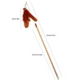 thumbnail image 2 of Cat Toy Wand Interactive Faux Feather Kitten Play Wand Cat Stick Toy with Bell, 2 of 10