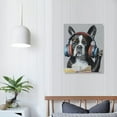thumbnail image 4 of Nawypu  Colorful Gallery Pet Canvas Painting Puppy Artwork Abstract Hip-hop Dog Cartoon Picture Print on Canvas for Kids Boy Girl Room Bathroom Nursery Décor, 4 of 5