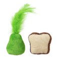 thumbnail image 3 of Quirky Kitty Avocado Toast Catnip Plush 2 Pack Cat Toy, 3 of 7