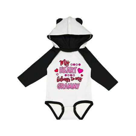

Inktastic My Heart Belongs to My Grammy Gift Baby Boy or Baby Girl Long Sleeve Bodysuit