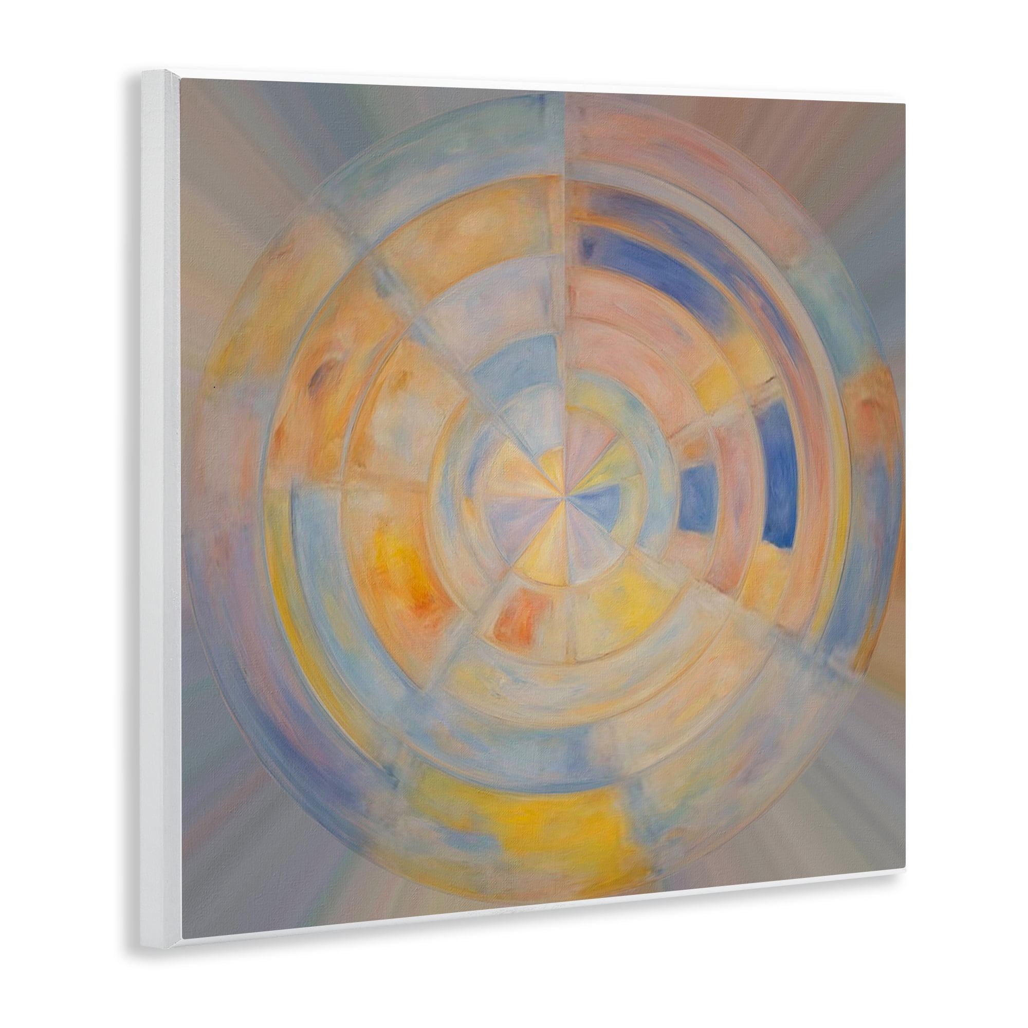 Stupell Industries Geometric Circle Out Abstract Painting Unframed Art Print Wall Art, 12 x 12