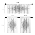 thumbnail image 4 of LALILO Kitchen Curtains and Valances Set of 3 36" Mandala Window Treatment Tiers for Window Decor, 4 of 5