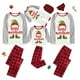 thumbnail image 1 of Pijama familiar a juego de Navidad, Conjunto de pijama gris de elfo, Feliz Navidad, diseño exclusivo, 1 of 3