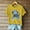Yellow#07, variant on Wowcloth Womens Summer Fashion Print Short Sleeve Short Sleeve Round-neck T-shirt Blouse
