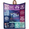 thumbnail image 1 of LHSHID 50st Birthday Gifts for Her Blanket Gifts for 50 Year Old Girls Female 50st Birthday Decorations for Girls 50 Year Old Birthday Gifts for Girls Soft Warm Flannel Throw Blanketsin 60x80in, 1 of 6