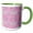 Green/White, variant on 3drose, Pretty Pink with Pastel Gradient Soft Aztec Pattern, 11oz Two-tone Yellow Mug