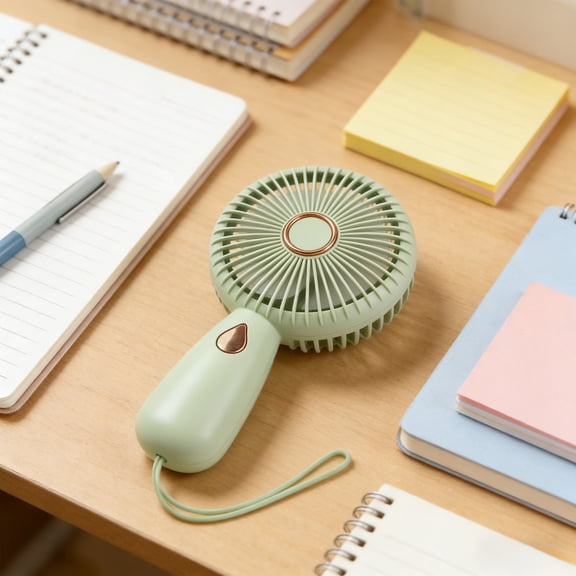 Lunxisen 1 Pcs Handheld Mini Fan Outdoor Portable Long Lasting Rechargeable Summer Fan