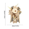 thumbnail image 3 of Thanksgiving Decorative Pendant Artificial Flower Pumpkin Wall Hanging | Multicolor Plastic Autumn Leaves | Lightweight Durable Fall Harvest Decor for Home Restaurant Party, 3 of 6