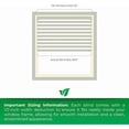 thumbnail image 3 of Calyx Interiors 2.5-Inch Cordless Faux Wood Blinds – 30"W x 60"H, White Ultra-Privacy Window Blinds for Indoor Windows, Superior Views (Actual Size 29.5 in. W x 60 in. H), 3 of 8