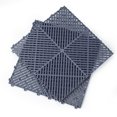 thumbnail image 4 of 15.75''x15.75'' Garage Floor Tiles Interlocking Flooring Tiles 25/50 Black /Gray, 4 of 18