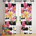 thumbnail image 5 of Blackout Kids Curtains,Pioneer Flower Floral Print Pattern Childrens Insulated Curtains Set Of 2,Bedroom Essentials,Toddler Room Decor 42"x84", 5 of 5