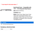 thumbnail image 2 of Dash Board Cover - Compatible with 1971 - 1974 Plymouth Road Runner 1972 1973, 2 of 6
