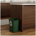 thumbnail image 2 of 7 Gallon Green Rectangular Recycling Bin with Recycling Symbol - Plastic Recycle Wastebasket for Home, Office, Desk Side, 2 of 5