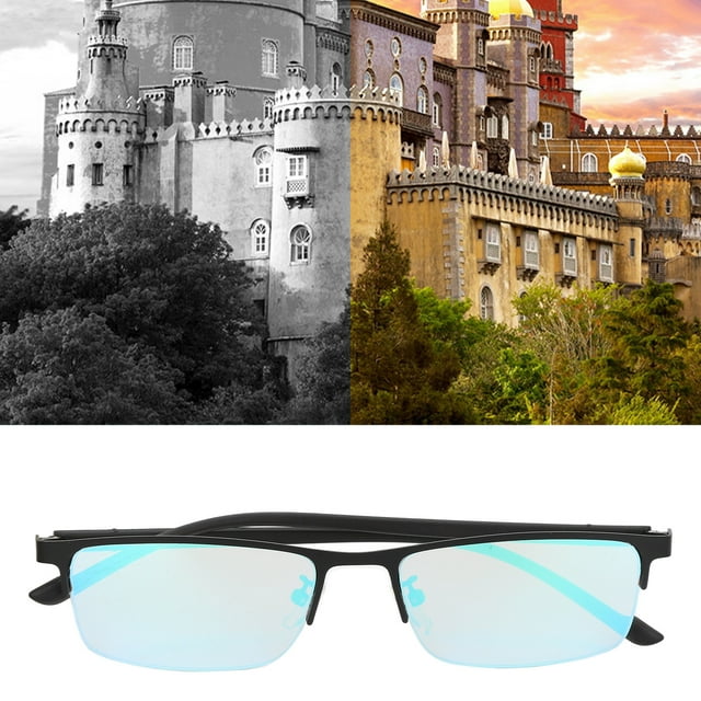Gafas de Debilidad de color, Gafas de Ceguera Elegante Con Recubrimiento de Doble Cara Portátil para Interiores