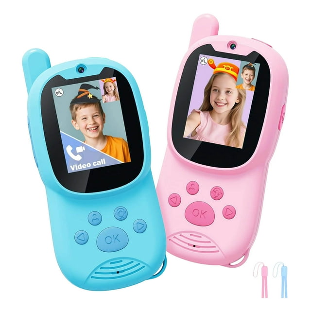 Education Puzzle Toy Product for Group Play and Learning Video Talkies For Kids 2 Pack Rechargeable Communication Devices Foster Messaging Skills Indoor Outdoor Interaction Ideal for Ages 3 and Up