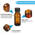 thumbnail image 3 of Uxcell 0.5oz(15ml) Glass Sample Bottle Dispensing Bottle with Black Poly Cone Cap, 48Pcs, Amber, 3 of 5
