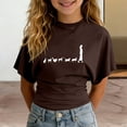 thumbnail image 4 of T-shirts pour Garçons Filles Col Rond Manches Courtes Chemises Garçons Chemises Garçons 9-10 Ans Tenues Fille, 4 of 5