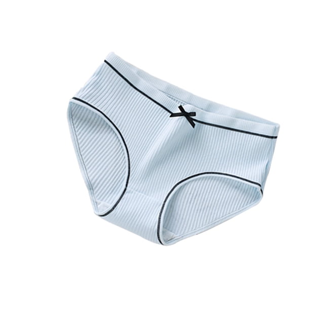 Qarigey Ropa interior Sexy elástica para mujer, calzoncillos de algodón para niña, bragas transpirables que absorben la humedad, ropa Ropa interior cielo azul L