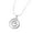 Silver, variant on Fashion Round Circle Necklace Stainless Steel Clavicle Chain Jewelry Ornament