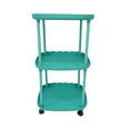 thumbnail image 2 of Plastic Small Furniture Mini Table Small Apartment Bedside Table 36x36x64 cm Plastic Nightstand for Room and Living Room 1Pcs Green Rkxzt, 2 of 9