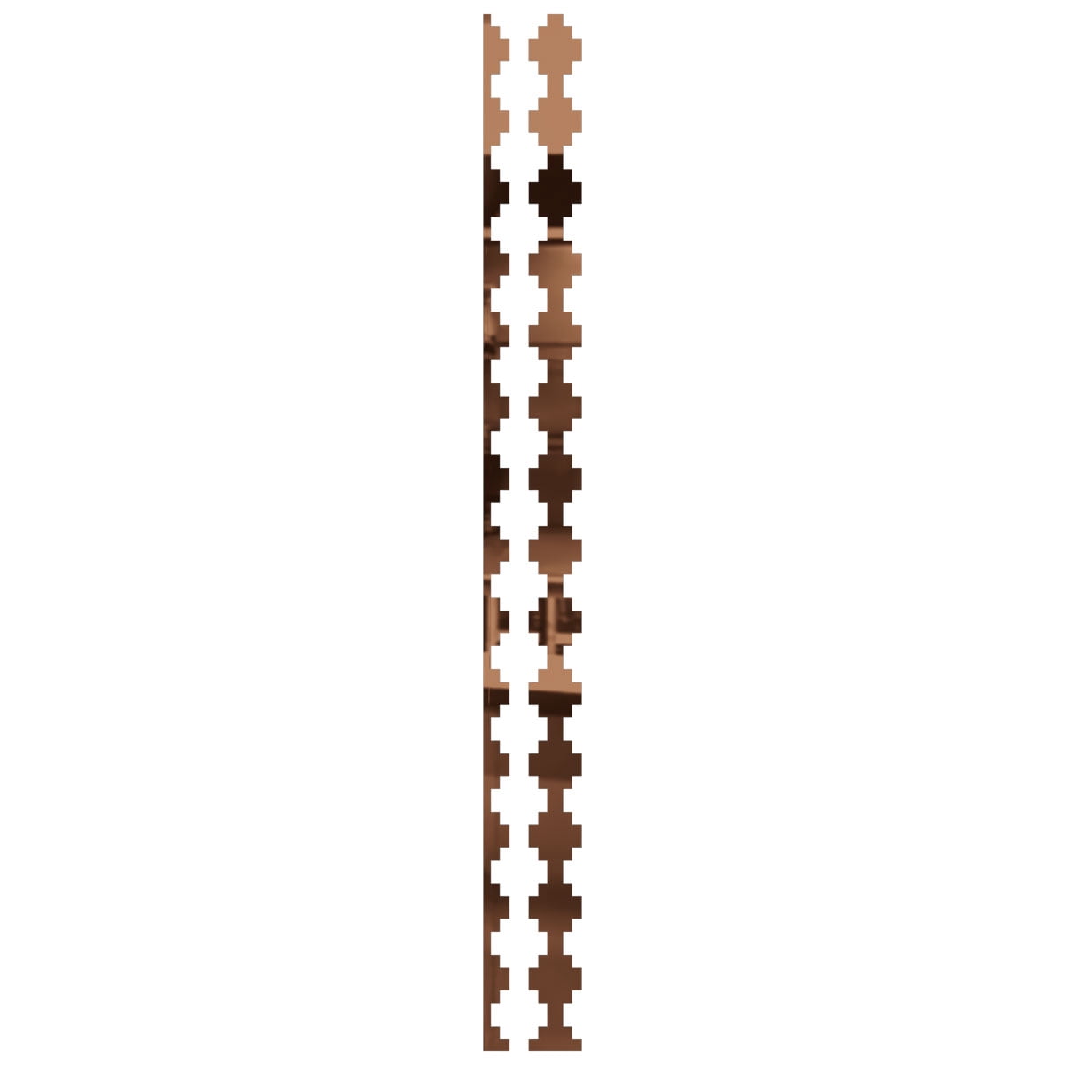 Ekena Millwork 94"H x 1/8"T Gypsum Adjustable Acrylic Decorative Slat Wall Panel Kit, Bronze Mirror (contains 14 Slats + 1 Straight Edge Starter Slat)