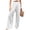White #21, variant on Women's Palazzo Lounge Wide Leg Casual High Waist Flowy Pants with Pockets S