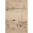 thumbnail image 3 of James Abbott McNeill Whistler 18x24 Black Modern Framed Museum Art Print Titled - Upright Venice (1879-1880), 3 of 5