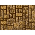 thumbnail image 1 of Ahgly Company Machine Washable Indoor Rectangle Transitional Orange Area Rugs, 8' x 12', 1 of 7