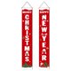 thumbnail image 1 of Navidad colgando banners porche signos vertical cumpleaños exterior decoración casa ventana de ventana fuera de la puerta 16614 2 piezas Speravity HA010123-01B, 1 of 6