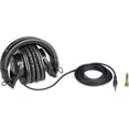 thumbnail image 5 of Audio-Technica ATH-M30x Professional Studio Monitor Headphones, Black + Microfiber Cleaning Cloth + Headphone stand + XPIX HEADPHONE CASE + Goby Labs Headphone Cleaner 4 fl oz, 5 of 7