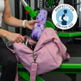 thumbnail image 5 of Purple Butterfly Flower Pattern Hot Yoga Mat Towel Non Slip for Hot Yoga - Quick-Drying Yoga Mat Cover with 4 Corner Pockets with Travel Bag - Hot Yoga Towel Non Slip 70"x26", 5 of 6