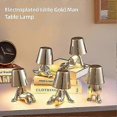 thumbnail image 2 of Golden Touch Table Lamp, Golden Man Lamp, Creative Golden Man Lamp, 2 of 5