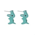 thumbnail image 6 of 2pcs/1pair Animal Cartoon Stud Earring For Women Cute Dinosaur Little Dog Whale Clay Bite Ear Jewelry Funny Gifts Fashion, 6 of 6