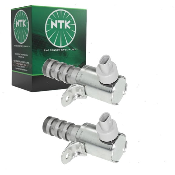 2 pc NTK Variable Timing Solenoid VVTs compatible with Ford Transit 3.7L V6 2018-2019 - Gray Connector