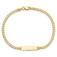 thumbnail image 6 of Auriga Fine Jewelry 14K Yellow Gold Curb Link ID Bracelet 7inch for Women, 6 of 6